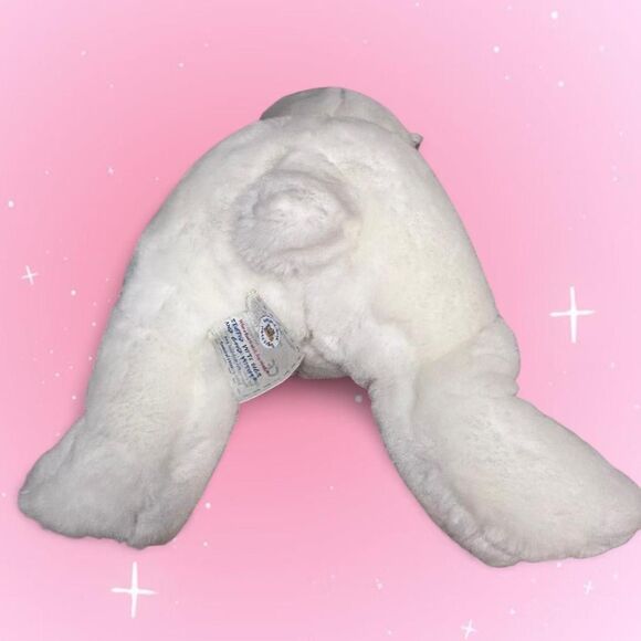 Build A Bear Workshop White Bulldog 2010 L 15”Retired - Picture 3 of 6